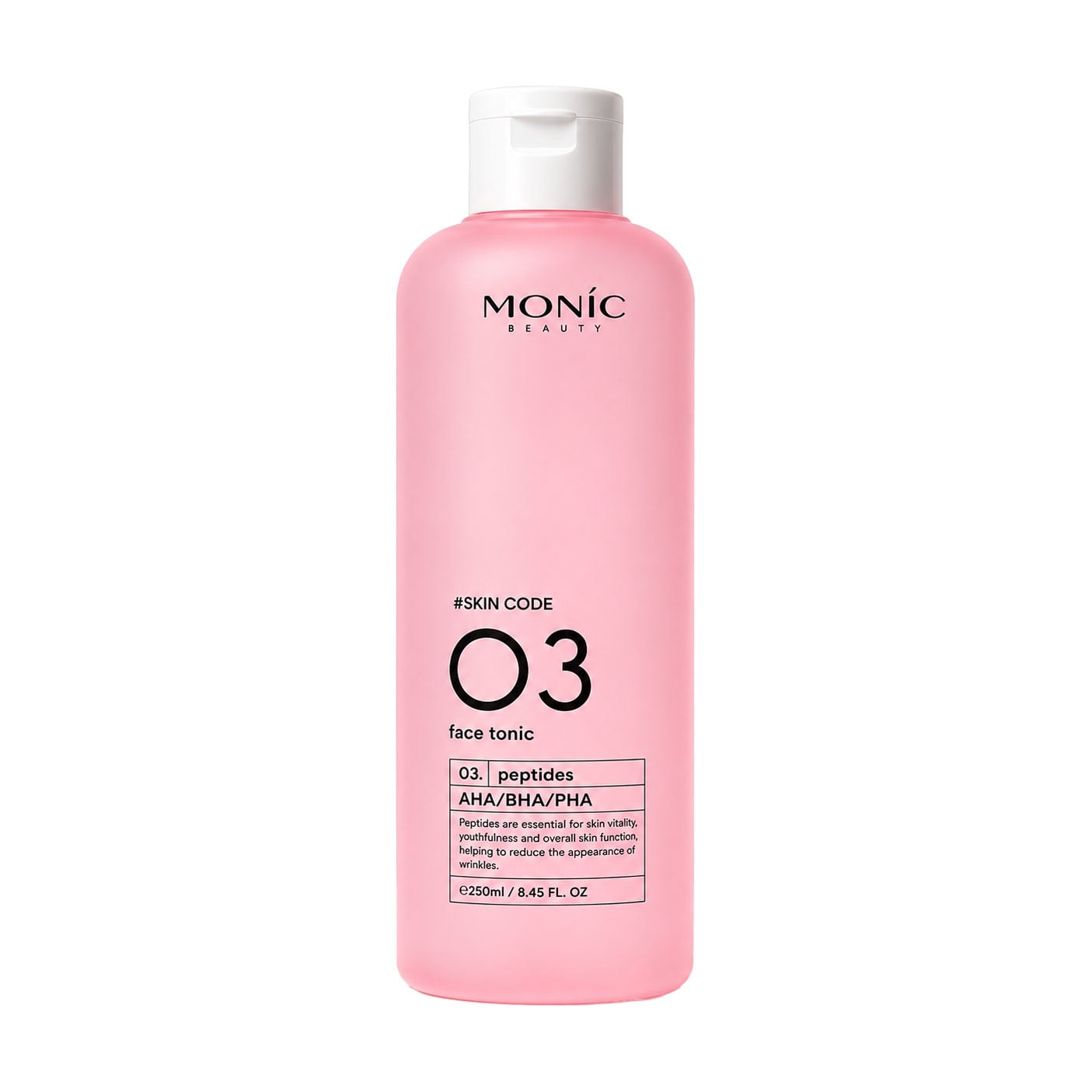 Тонік для обличчя Monic Beauty Skin Code 03 Peptides AHA/BHA/PHA Face Tonic, 250 мл